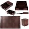 Dacasso Dark Brown Bonded Leather 6-Piece Desk Set DF-3601 - alternate 4